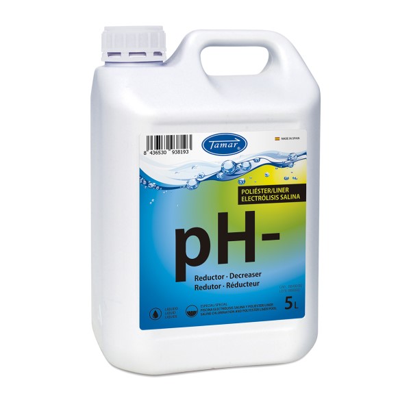 Tamar Reductor pH Poliester/Liner y Electrolisis Salina 5 litros
