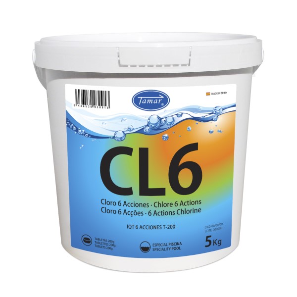 Tamar Cloro 6 Acciones Tabletas Multifunción de 200g